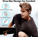 Wireless Earbuds Bluetooth Headphones Sport,Over Ear Buds with Deep Bass Sound,60Hrs Playtime Earphones Redesigned Comfort Fit with Earhooks for Running,Meeting,Workout
