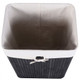 Rectangle Bamboo Hamper Laundry Basket Washing Cloth Bin Storage Bag Lid 3 color-Natural