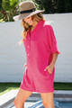 Nyomi Half Button Collared Loose Romper.