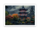 Maple Mountain Pagoda Framed Print