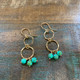 Mini Turquoise Chandelier Earrings