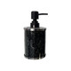 Two Piece Black Glass Bling Bathroom Accessory Set