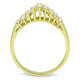 TK1384 - IP Gold(Ion Plating) Stainless Steel Ring with Top Grade Crystal  in Clear