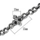 TK439 - High polished (no plating) Stainless Steel Bracelet with No Stone