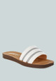 Zosaya Faux Zipper Detail Slip Ons