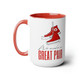 Ceramic Coffee Mug 15oz - Say it Soul we Make a Great Pair - Red