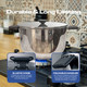 Nesting Stainless Steel Cookware Set, Induction Compatible,Suitable for All Stovetops