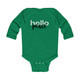 Infant Long Sleeve Graphic T-shirt Hello Peace Motivational Peaceful