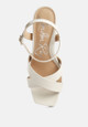 Baxter Criss Cross Block Heels Sandals