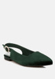 Dolan Velvet Slingback Flat Sandals