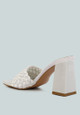 Lust Look Braided Satin Block Sandals