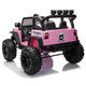 Light Up 3 Speeds Ride on Car 12V with Remote Control Pink
