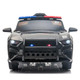 LED 12V Kids Ride on Remote Control Patrol Battery Operated Sports Car with Siren and 2.4 GHZ Microphone Black