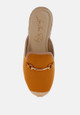 Nazaya Horsebit Detail Espadrilles Mules