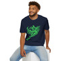 Neon Tribal Bull Graphic Tee - Unisex Streetwear T-Shirt