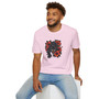 Black Panther & Hibiscus Tattoo Style T-Shirt - Unisex Graphic Tee
