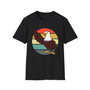 Retro Eagle Graphic T-Shirt — Vintage Sunset Bald Eagle Tee