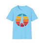 Retro Sunset Basketball Player T-Shirt