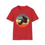 Retro Sunset Skateboarder Silhouette T-Shirt