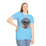 Alien Head Retro Stripe T-Shirt