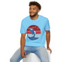 Dolphin Heart Retro Stripes T-Shirt