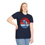 Dolphin Heart Retro Stripes T-Shirt