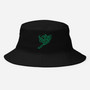 Neon Green Tribal Bull Bucket Hat