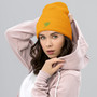 Tribal Bull Silhouette Graphic Beanie Hat