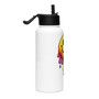 Vibrant Rainbow Melting Face Insulated Stainless Steel Bottle