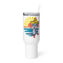 Vibrant Retro Sunset Mouse Travel Mug with Handle
