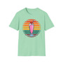 Milkshake Retro T‑Shirt — Vintage Rainbow Soda Fountain Graphic