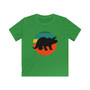 Kids Triceratops Retro Sunset Tee