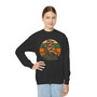 Vintage Sailing Ship Youth Crewneck Sweatshirt – Retro Striped Nautical Graphic