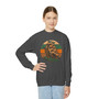 Vintage Sailing Ship Youth Crewneck Sweatshirt – Retro Striped Nautical Graphic