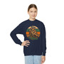 Vintage Sailing Ship Youth Crewneck Sweatshirt – Retro Striped Nautical Graphic