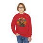 Vintage Sailing Ship Youth Crewneck Sweatshirt – Retro Striped Nautical Graphic