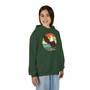 Youth Eagle Retro Hoodie — Vintage Sunset Bald Eagle Pullover