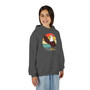 Youth Eagle Retro Hoodie — Vintage Sunset Bald Eagle Pullover
