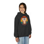 Youth Hoodie – Cute Retro Owl Graphic Kids Pullover