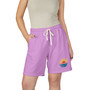 Sunset Wave Sweat Shorts — Lightweight Fleece Beach Casual