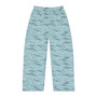 Ocean Wave Men's Pajama Pants — Light Blue All-Over Print Loungewear