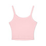 Women’s Spaghetti Tank — Retro Sunset Palm Beach Crop Top