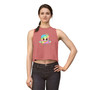 Women's Rainbow Marshmallow Crop Top - 'Sweet Personality' Cute Kawaii Graphic