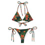 Recycled String Bikini with All-Over Print – Summer Essential