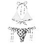 Recycled Print String Bikini – Vibrant Design for Summer