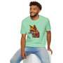 Fox Portrait T-Shirt — Colorful Geometric Fox Graphic Tee