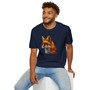 Fox Portrait T-Shirt — Colorful Geometric Fox Graphic Tee