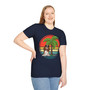 Springer Spaniel Palm Tree Retro Sunset T-Shirt