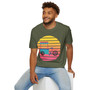 Vintage Ice Cream Bike T-Shirt — Retro Sunset Scooter Graphic Tee