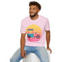 Vintage Ice Cream Bike T-Shirt — Retro Sunset Scooter Graphic Tee